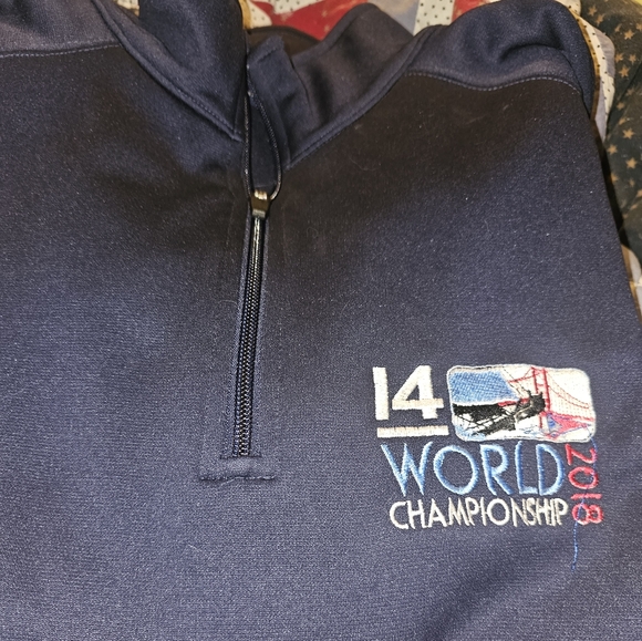Vintage Mens World Championship Pullover Jacket - Picture 2 of 7
